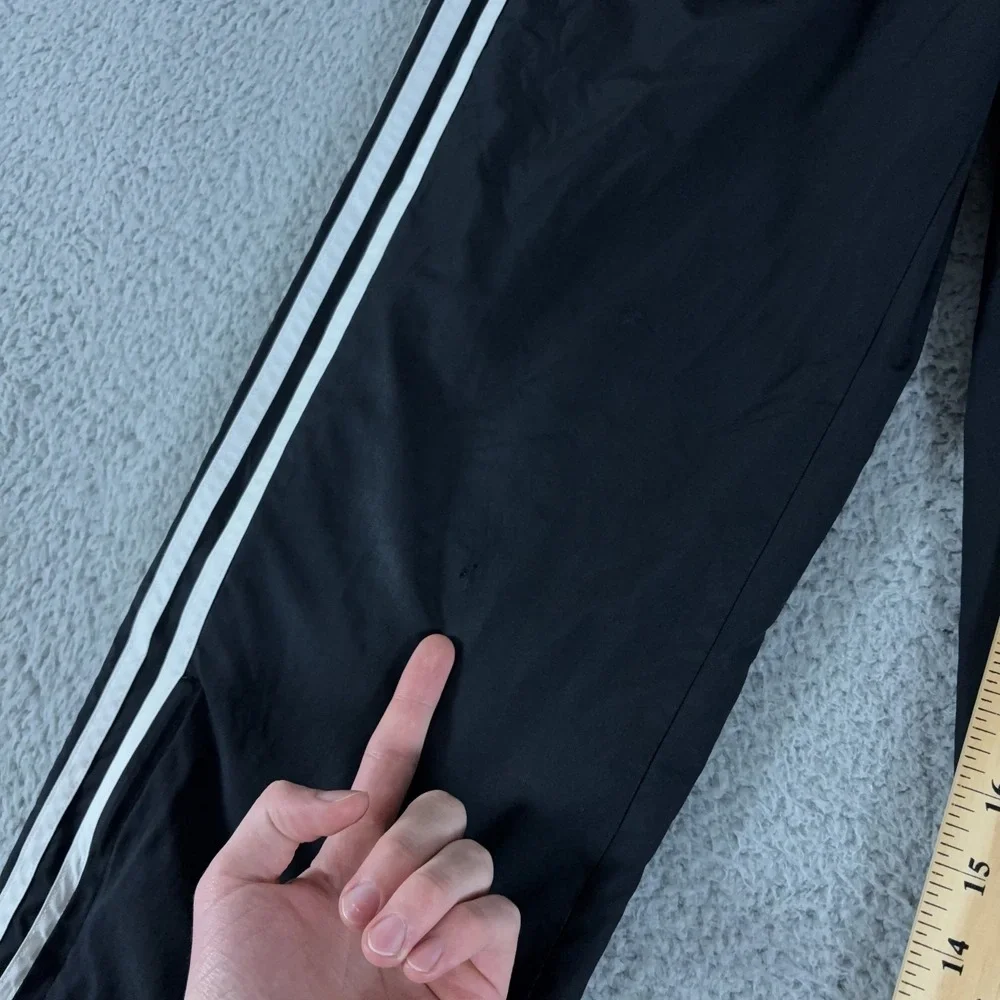 VINTAGE Adidas Pants Boys XL 13-14Y Windbreaker Track Nylon Baggy 3-Stripe Y2K